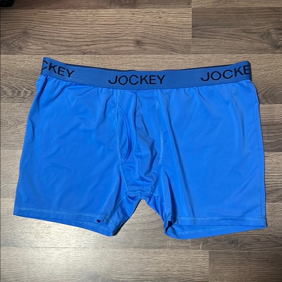 Jockey Blue Boxer Briefs with Stretchy Fabric - Picture 1 of 1